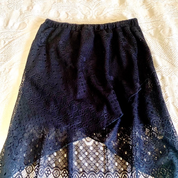 NWOT Black Boho High Low Skirt - Picture 4 of 6